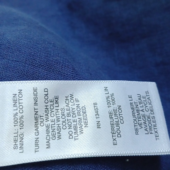 Vineyard Vines Deep Blue Linen Dress - Picture 9 of 9